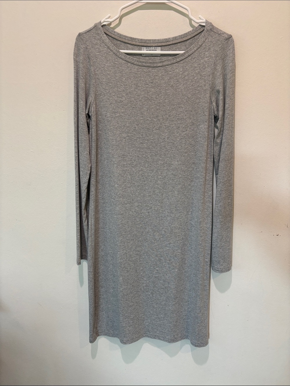 Mott 50 Sun Protective UPF 50 Swim Suit Cover Up Long-sleeve Heather Grey Sz M